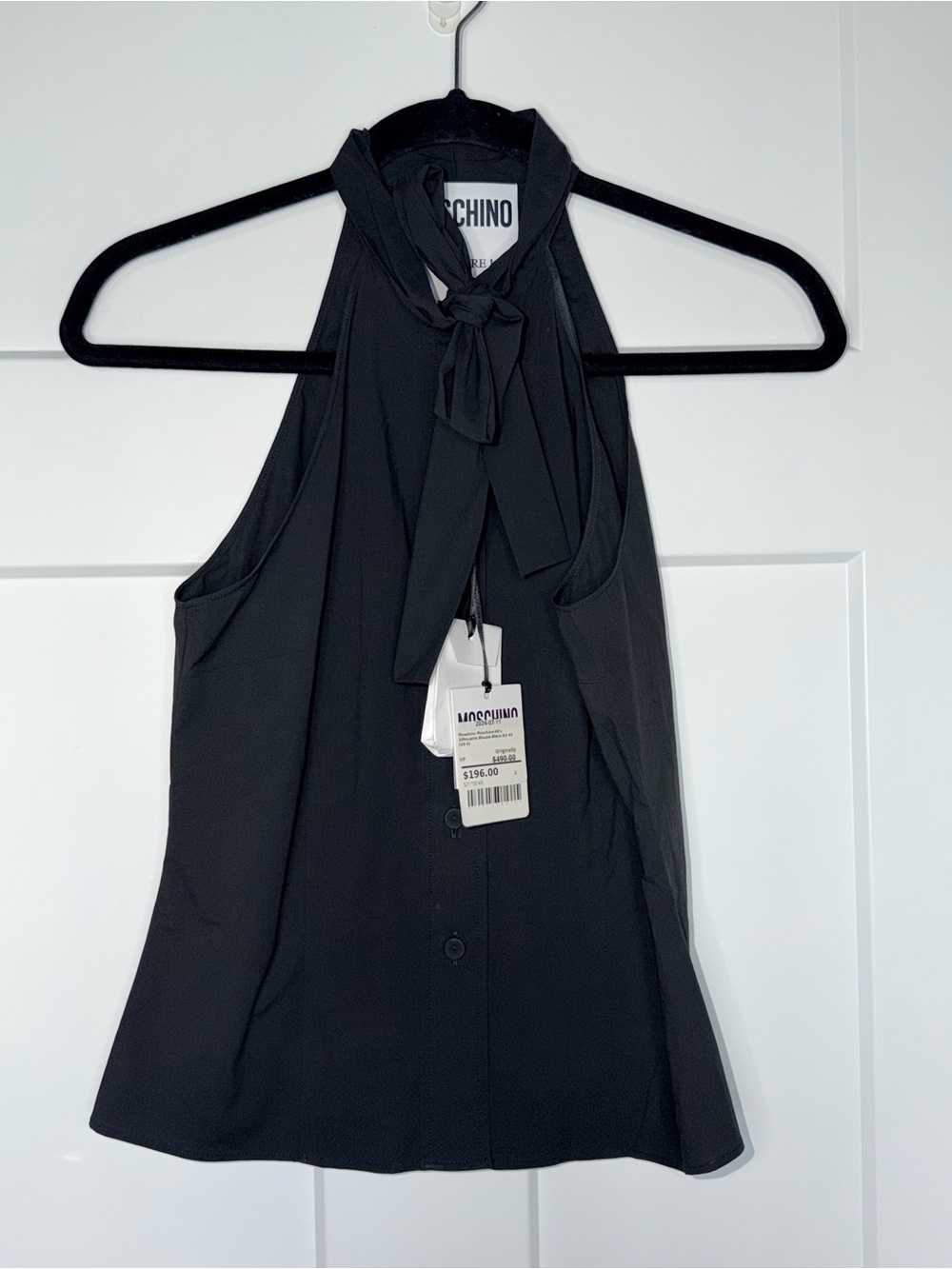 NWT Moschino Silhouette Sleeveless Blouse